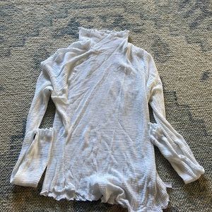 Free People waffle knit turtle neck